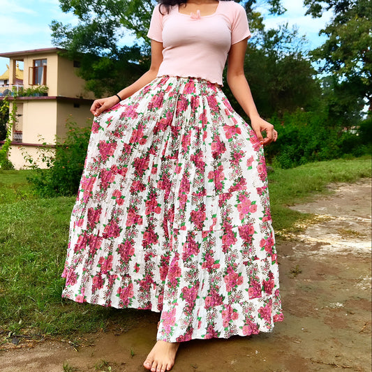 White long skirt